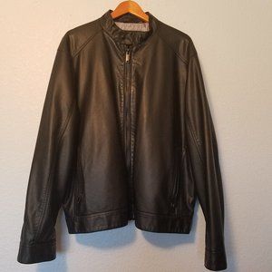 NWOT CALVIN KLEIN BLK BOMBER JACKET (NOT LEATHER)